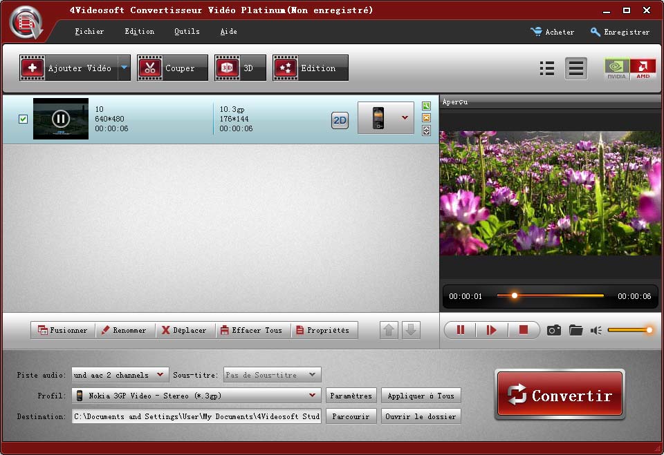 4Videosoft Video Converter Platinum - load file